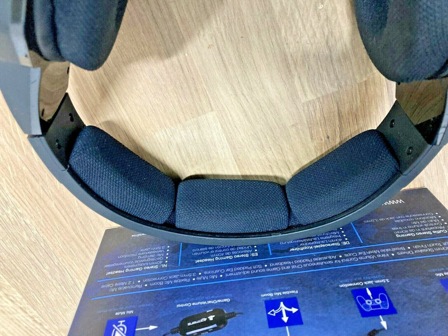Pro04 Headphone Earphones Headset Handsfree Gaming Genuine Wired Black PS4 3.5mm