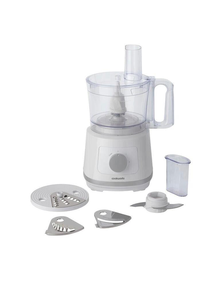 Cookworks 1.4L Kitchen Electric Food Processor Chopper Grater Slicer Shredder