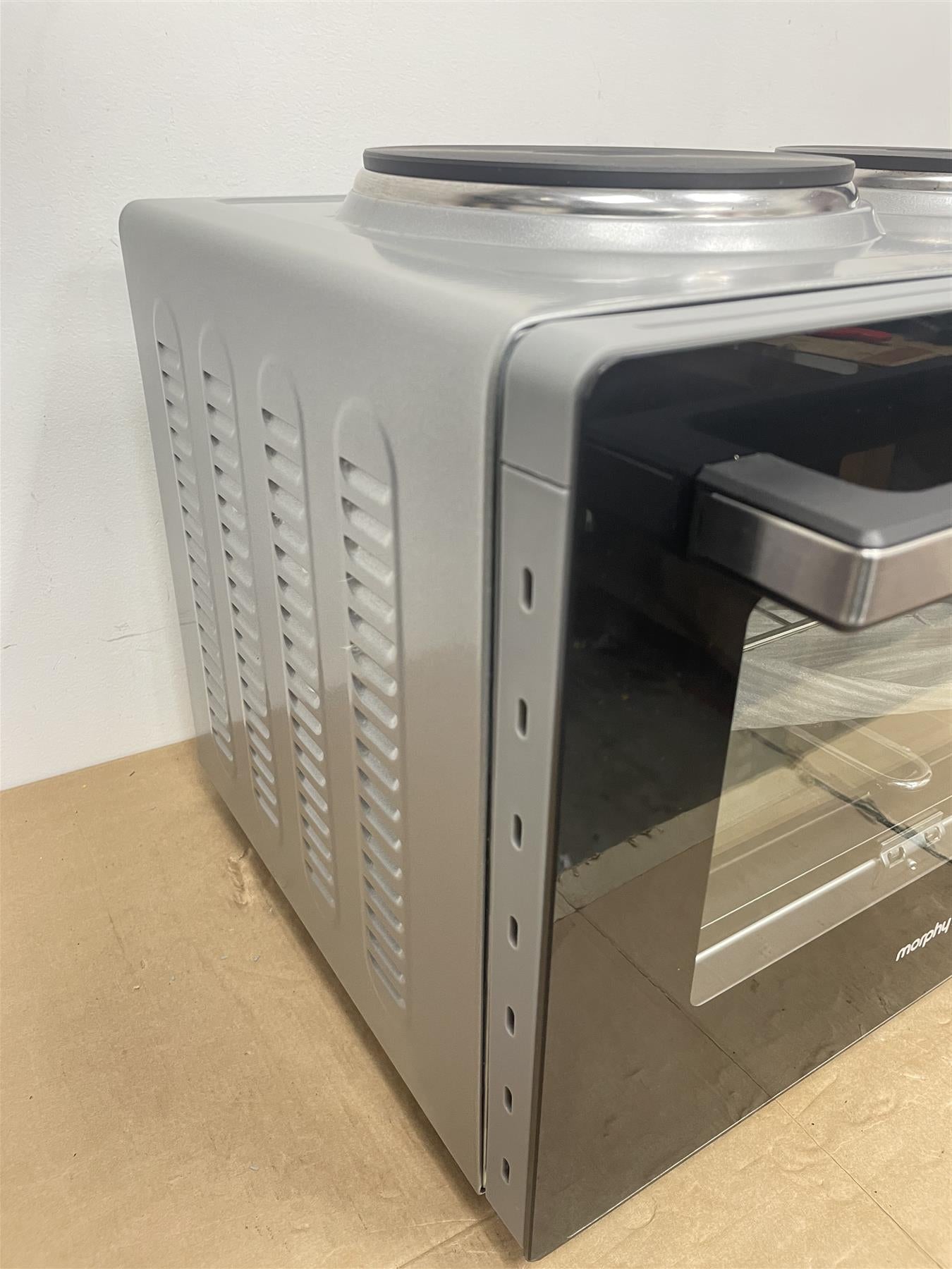 Morphy Richards 28L Mini Oven with Hob Cooker Grill & Rotisserie oven Hotplate