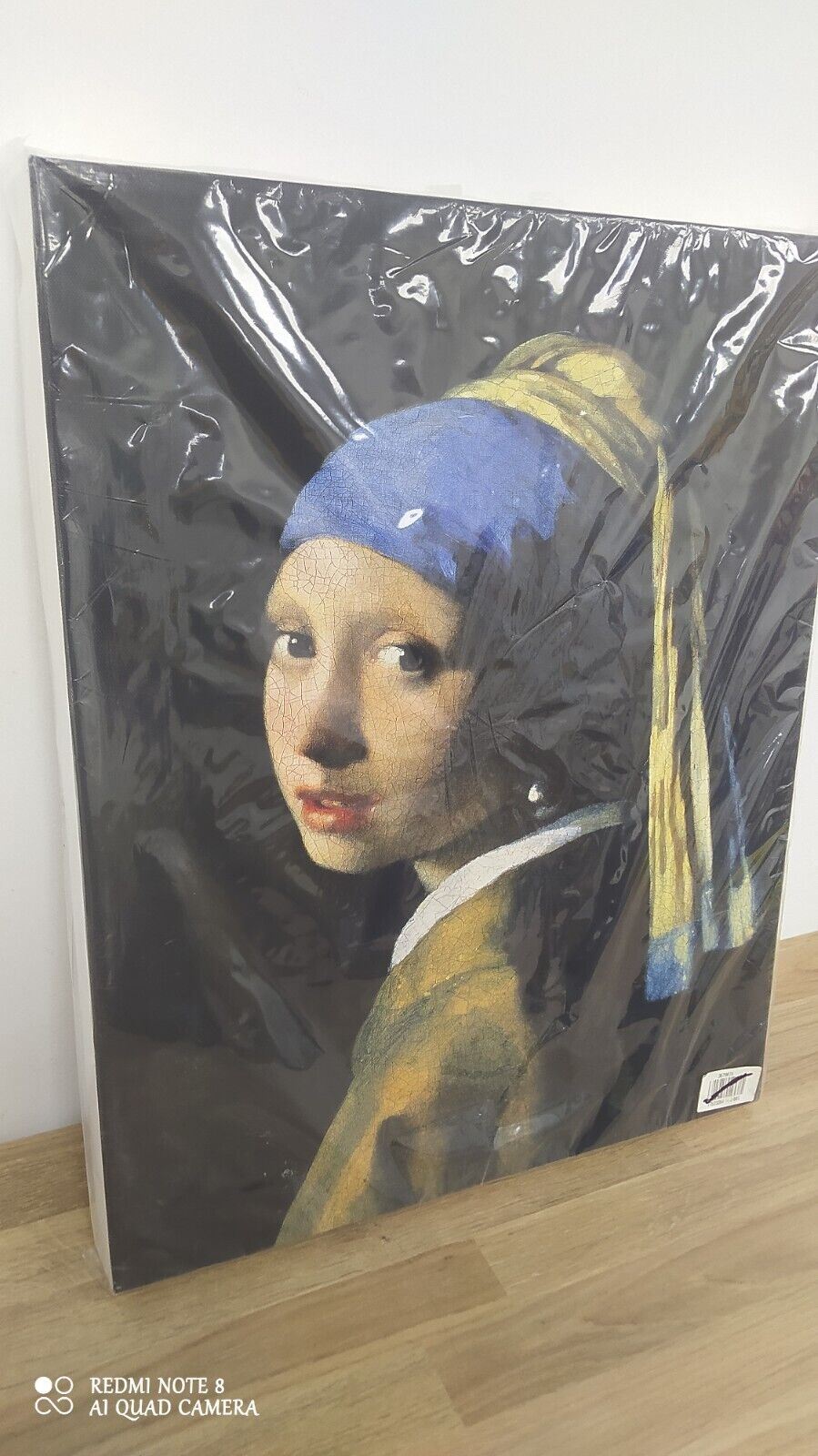 Girl with pearl earring painting in Canvas 40x50 cm