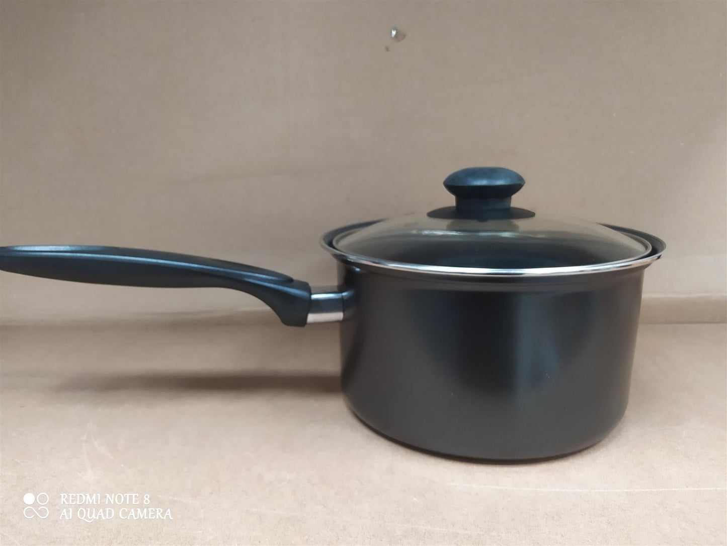 Home 2 piece Steel Pan Set Non Stick carbon steel with Lids milk sauce pot