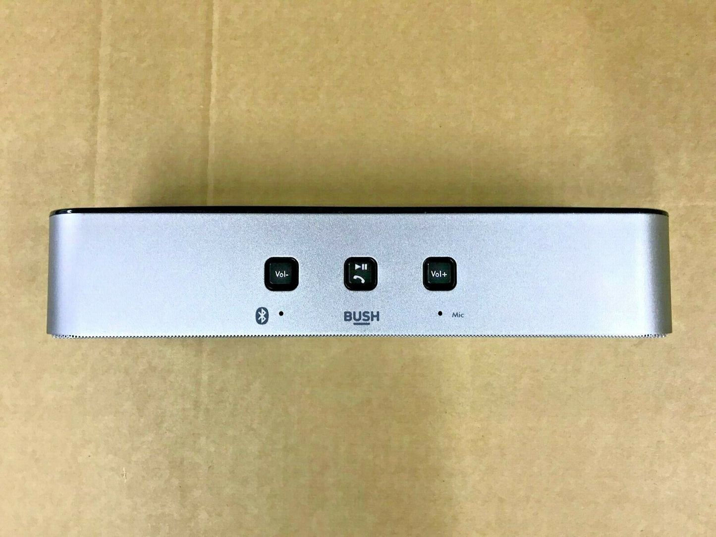 Bush Large Stereo Portable USB Wireless Bluetooth Party Speaker Handsfree Silver