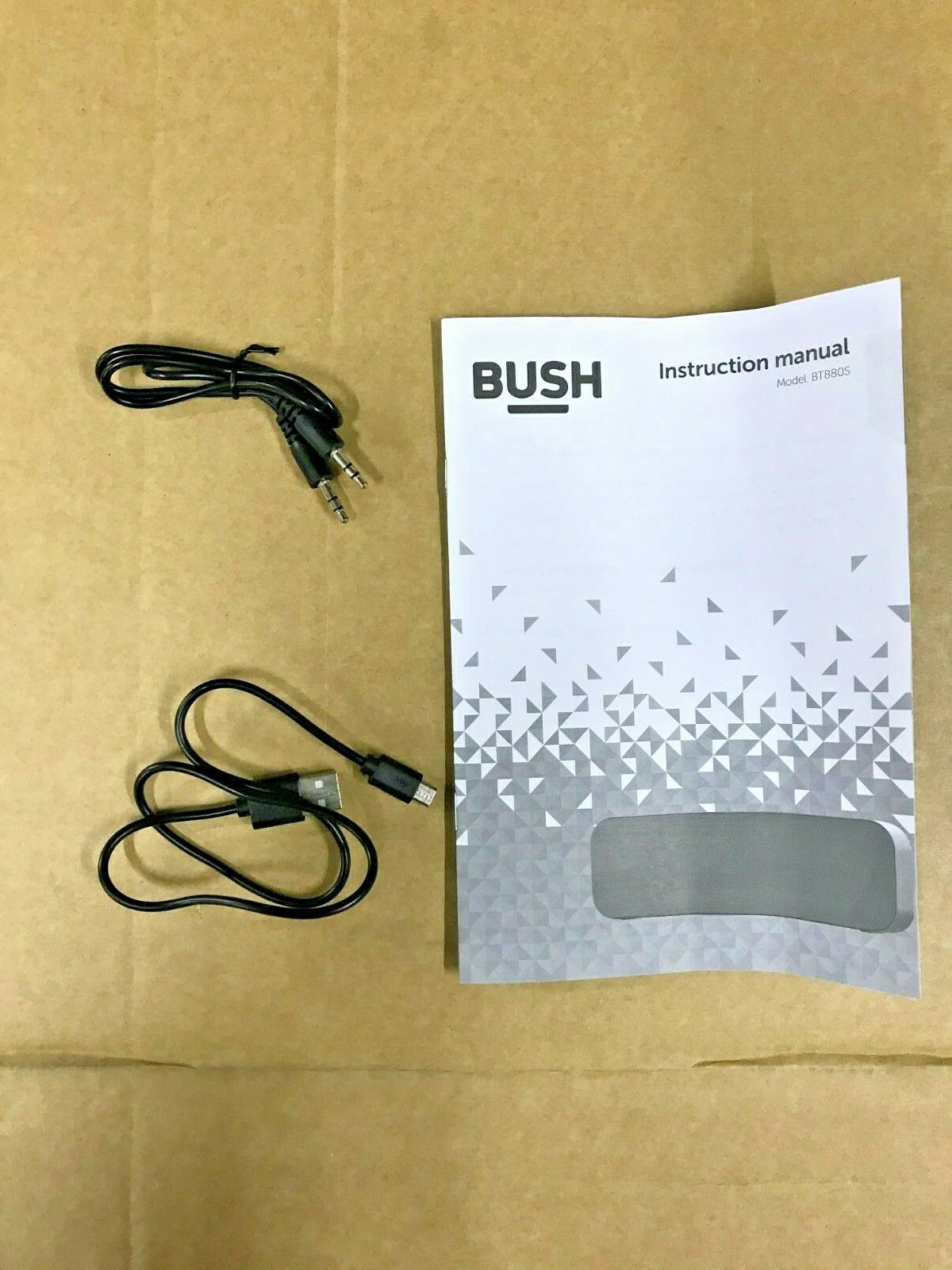 Bush Large Stereo Portable USB Wireless Bluetooth Party Speaker Handsfree Silver