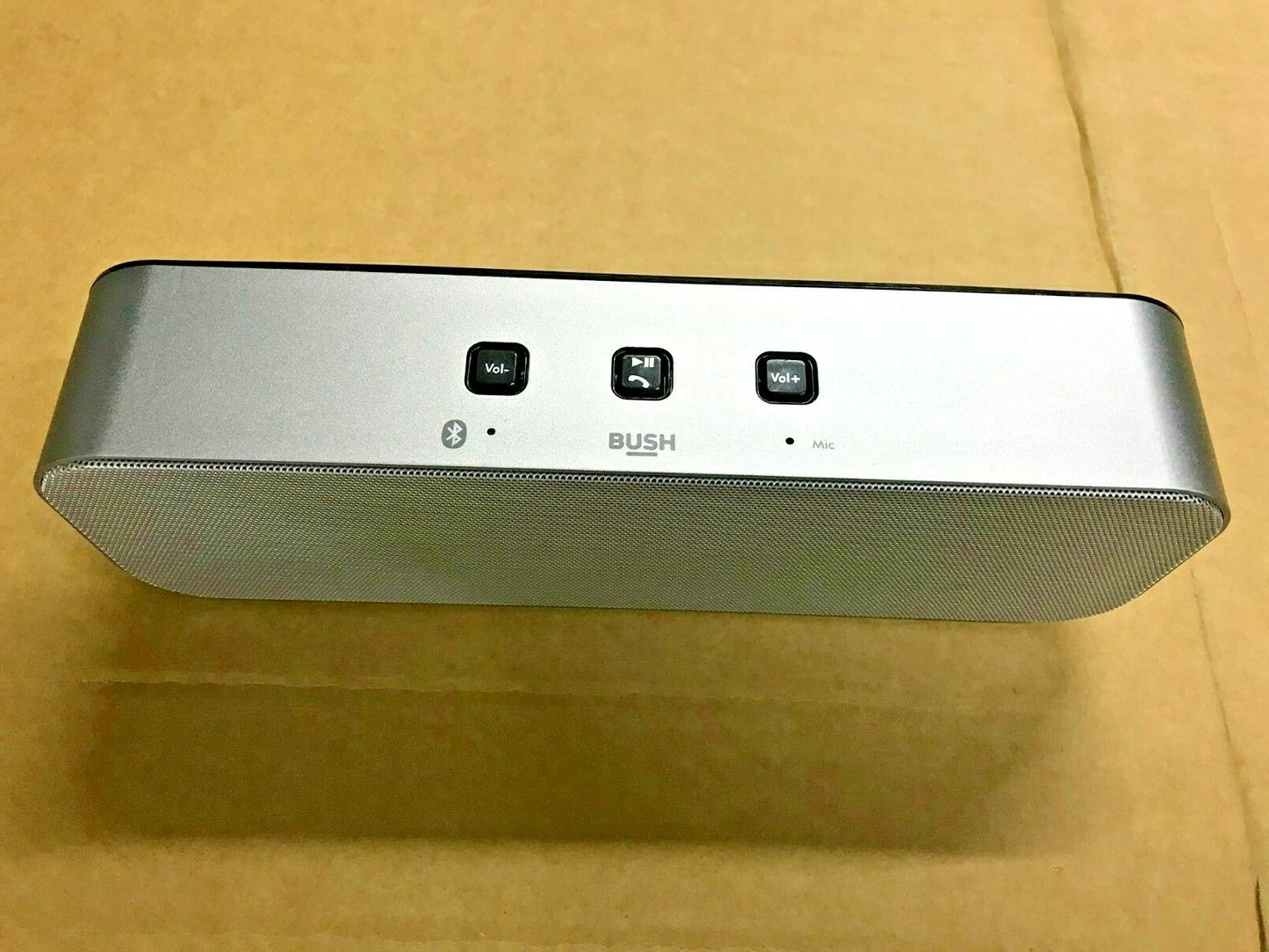 Bush Large Stereo Portable USB Wireless Bluetooth Party Speaker Handsfree Silver