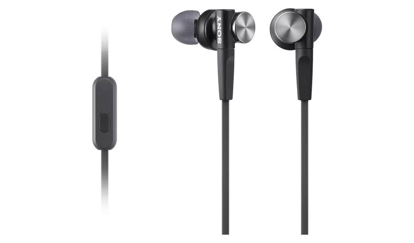 Sony MDR-XB50AP In-Ear Extra Bass Headphones with In-Line Control Black/Wired