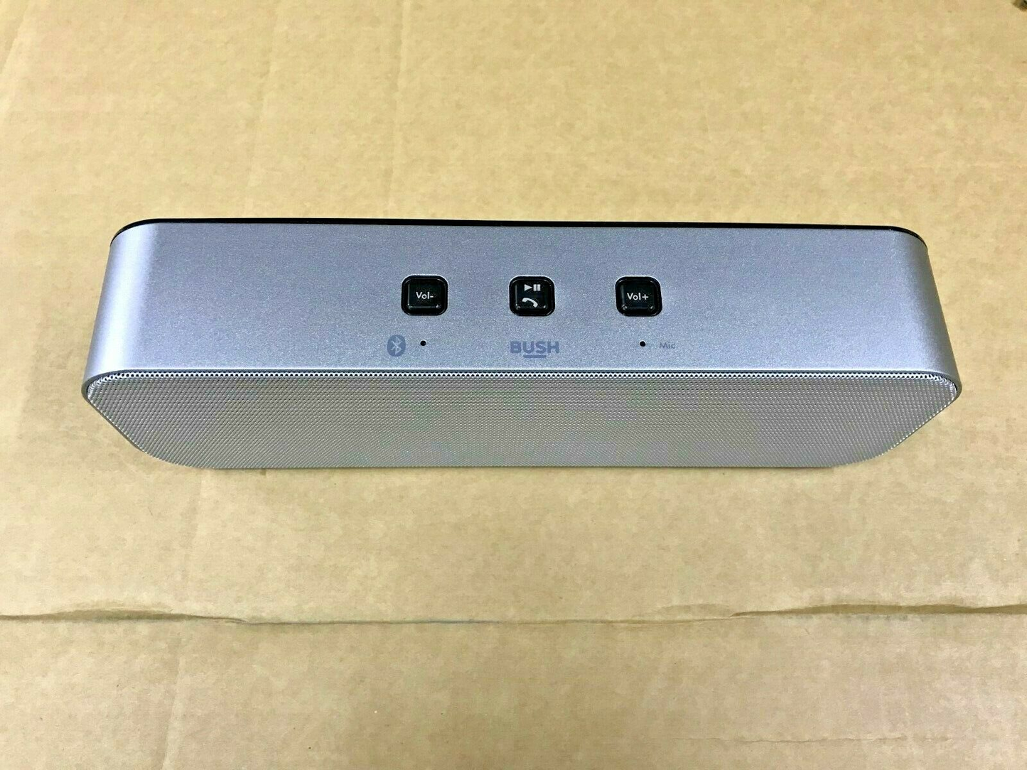 Bush Large Stereo Portable USB Wireless Bluetooth Party Speaker Handsfree Silver