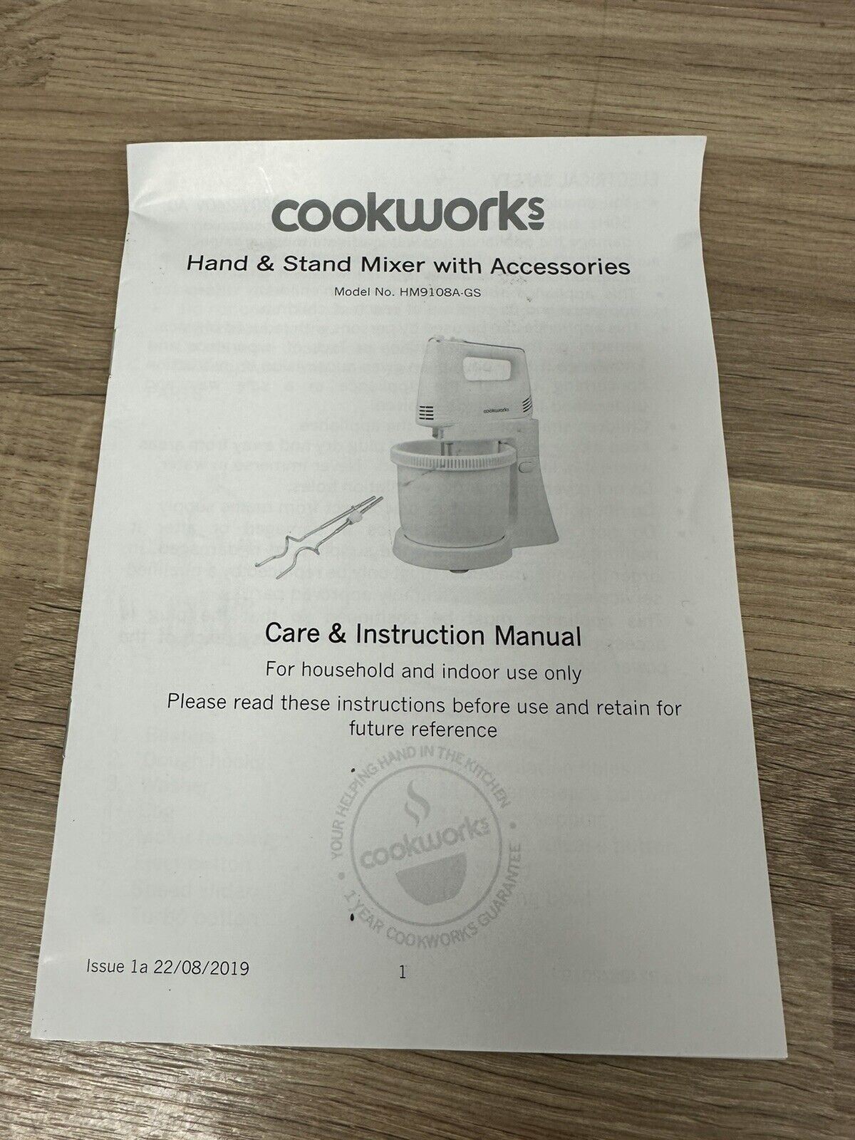 Cookworks Electric kitchen 200W kitchen 5 Speed Hand and Stand Mixer White