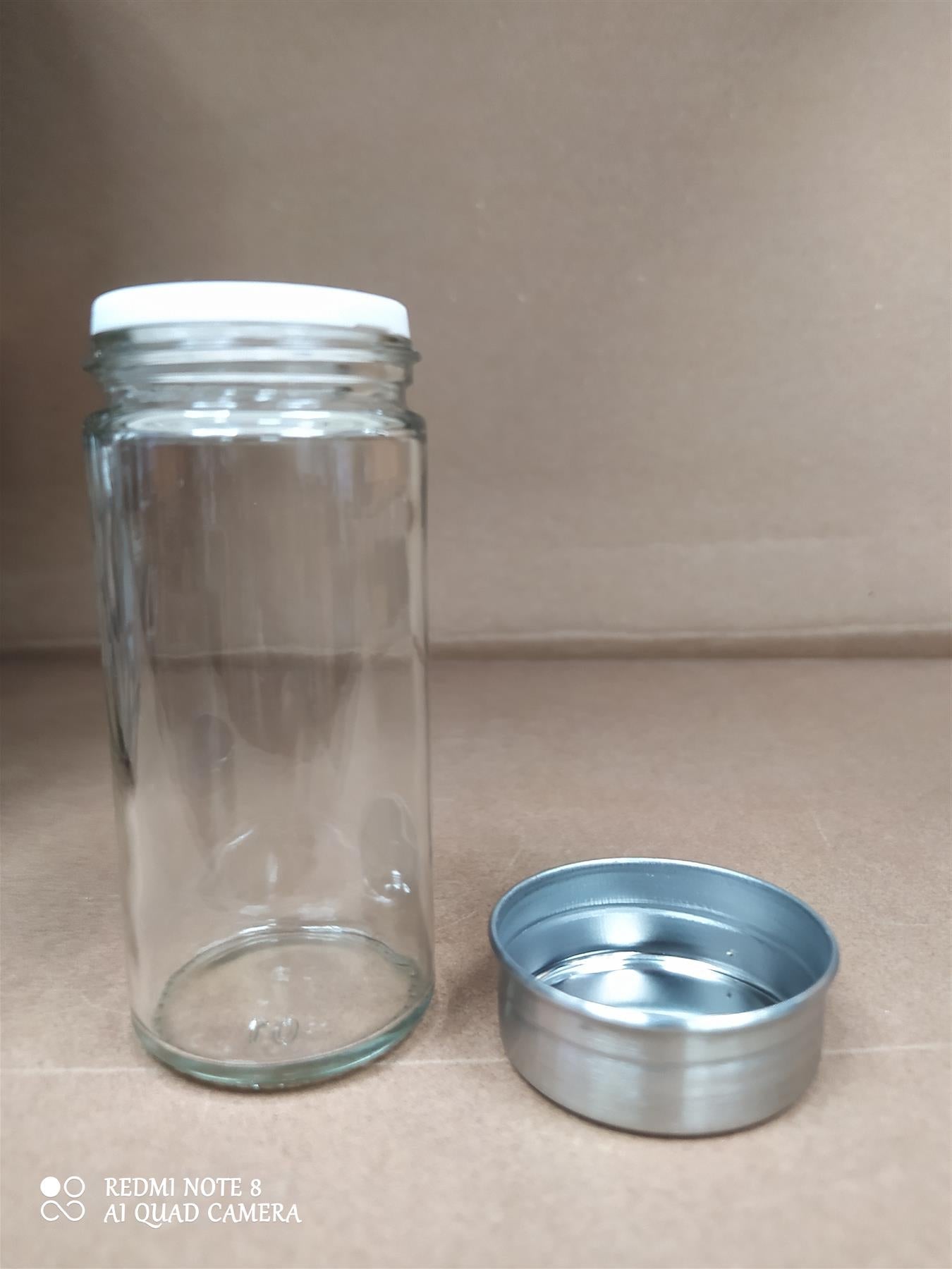 Habitat 15 GlassJar Shaker Carousel Revolving Spice Rack StainlessSteel Counter