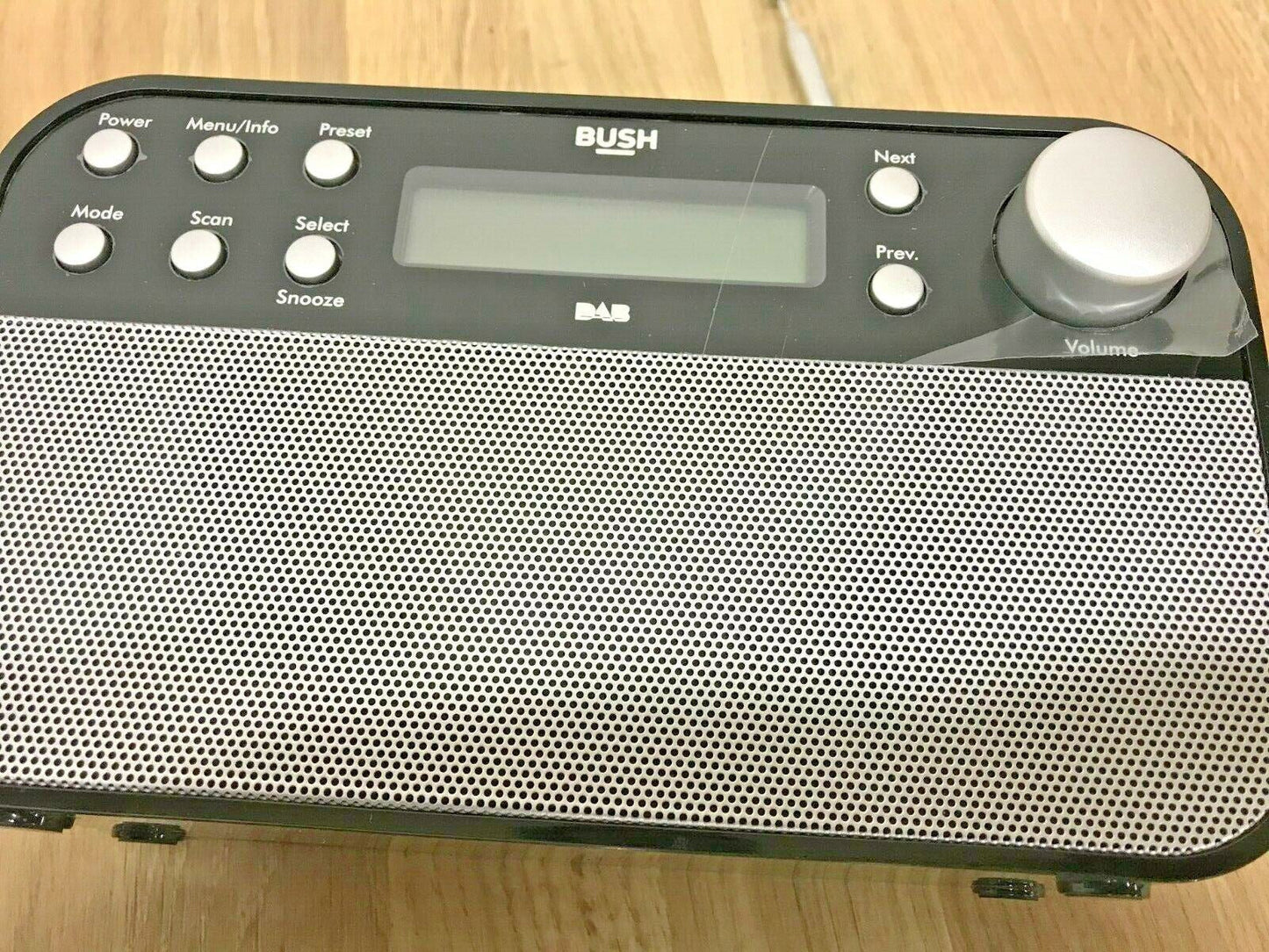 Bush Portable RDS Stereo LCD Mains Battery Sleep Timer 6RMS DAB FM Radio Digital