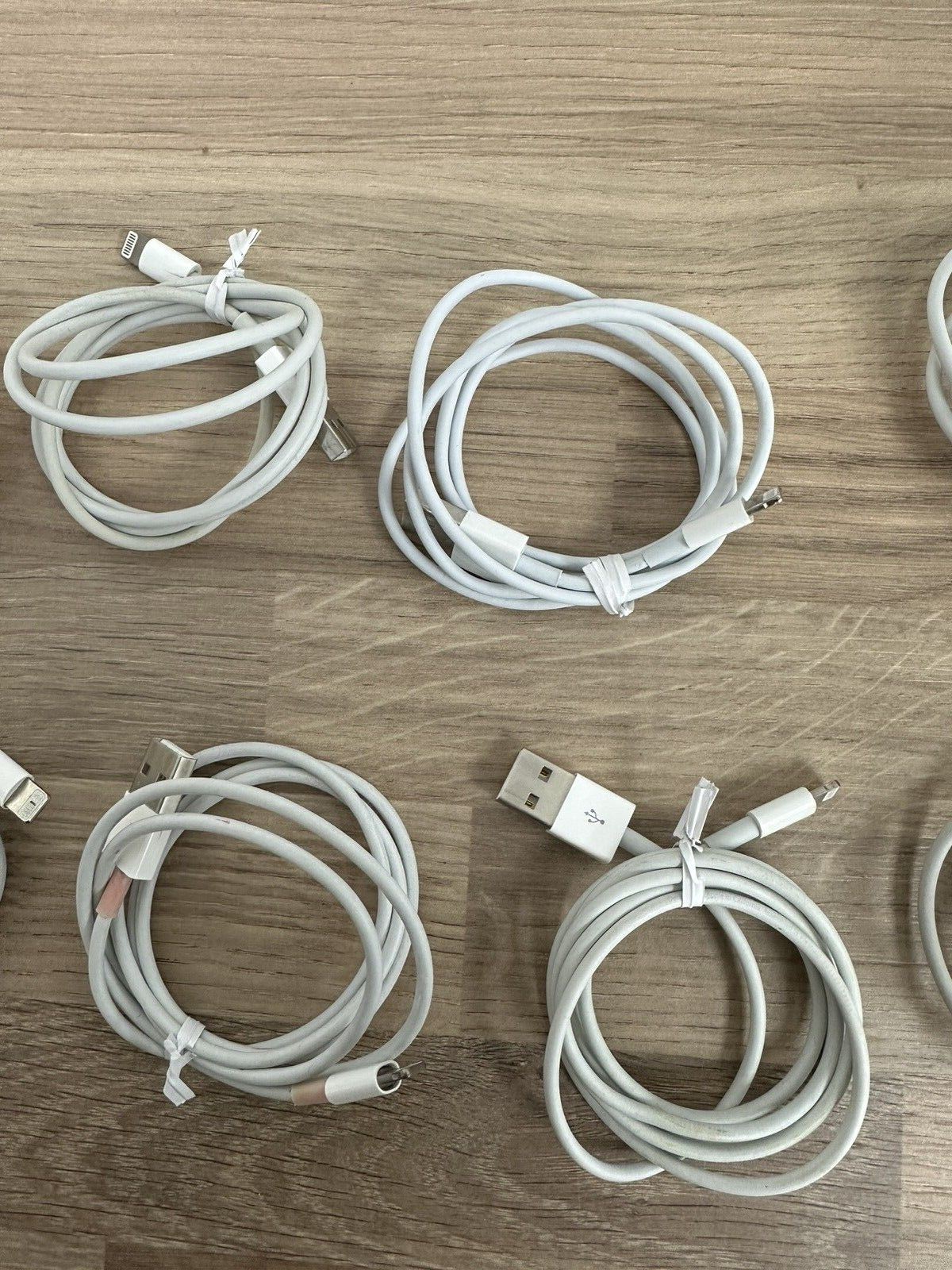 Untested Joblot Wholesale Clearance Sale Apple 10 USB to Lightning Cable Job Lot