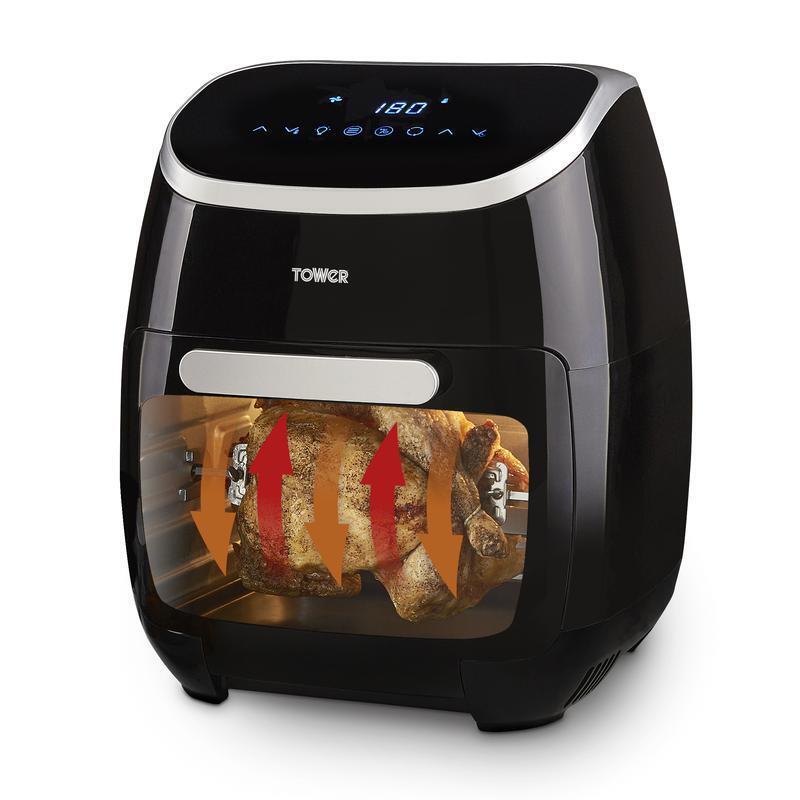 Tower Vortx Air Fryer oven T17039 11L Kitchen Electric Healthy- Black