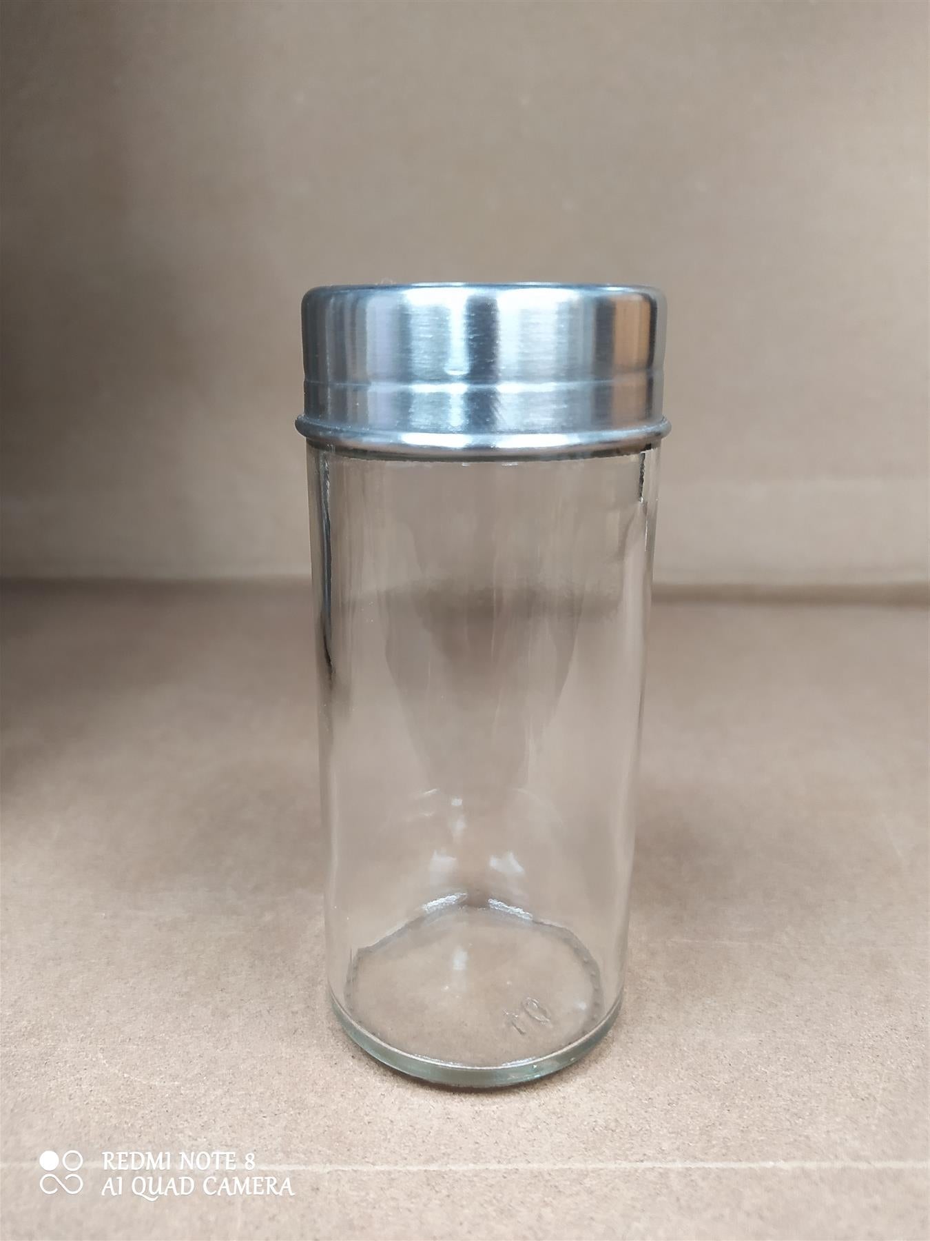 Habitat 15 GlassJar Shaker Carousel Revolving Spice Rack StainlessSteel Counter