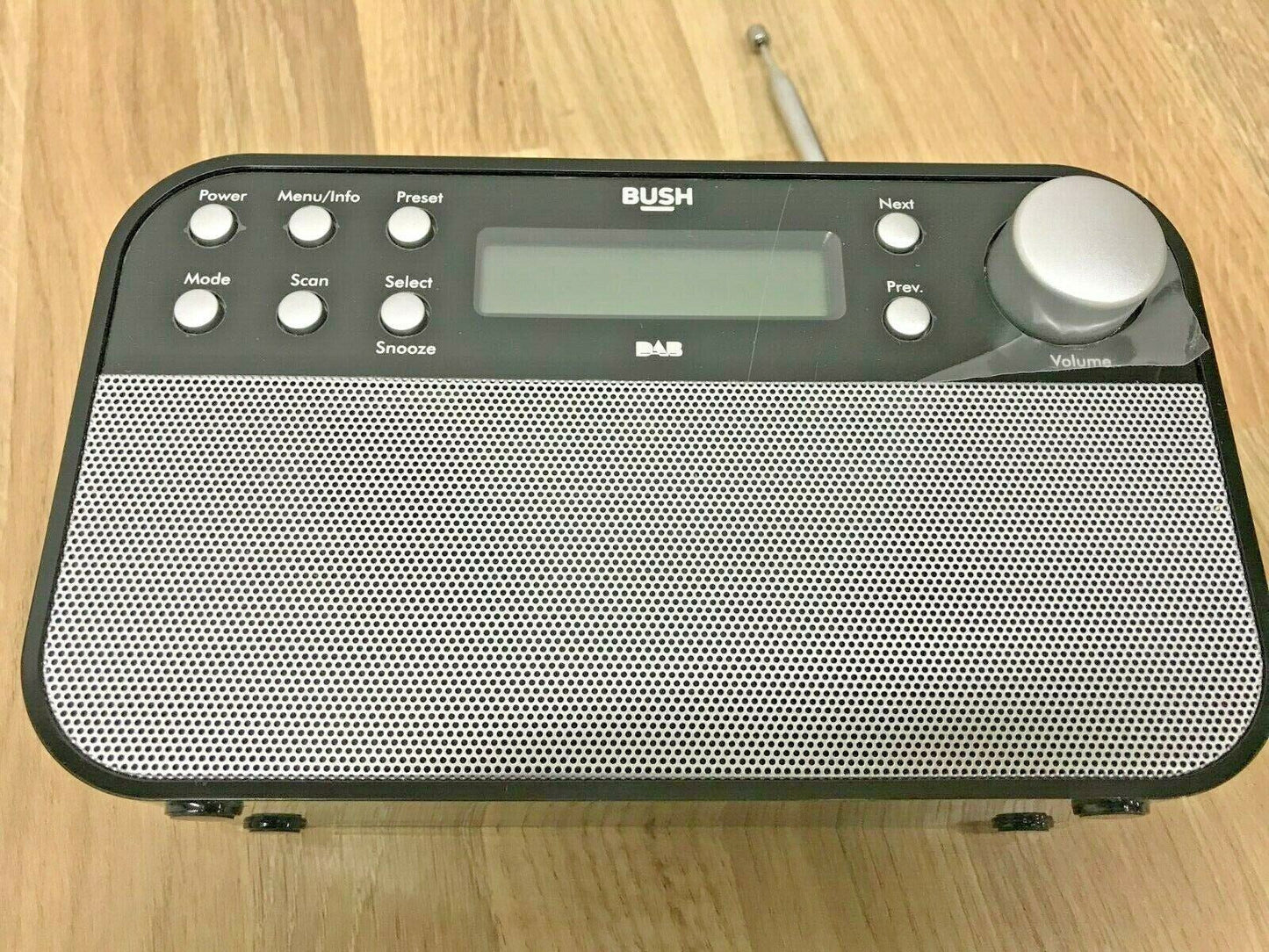 Bush Portable DAB FM Digital Radio RDS LCD Mains Battery Sleep Timer Alarm Scan