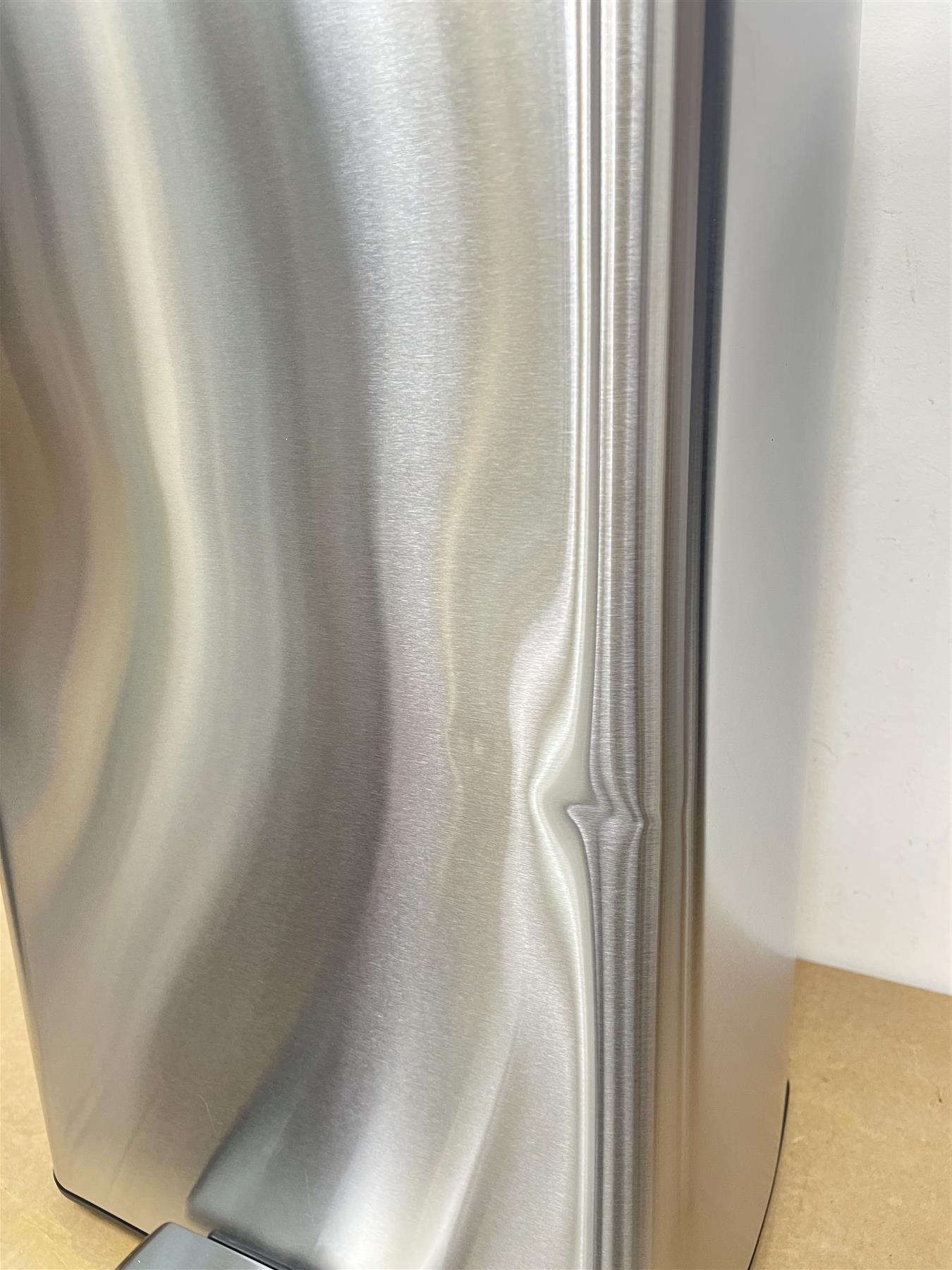 Habitat 30 Litre Bin Modern Rectangular Silver Stainless Kitchen Foot Pedal Bin