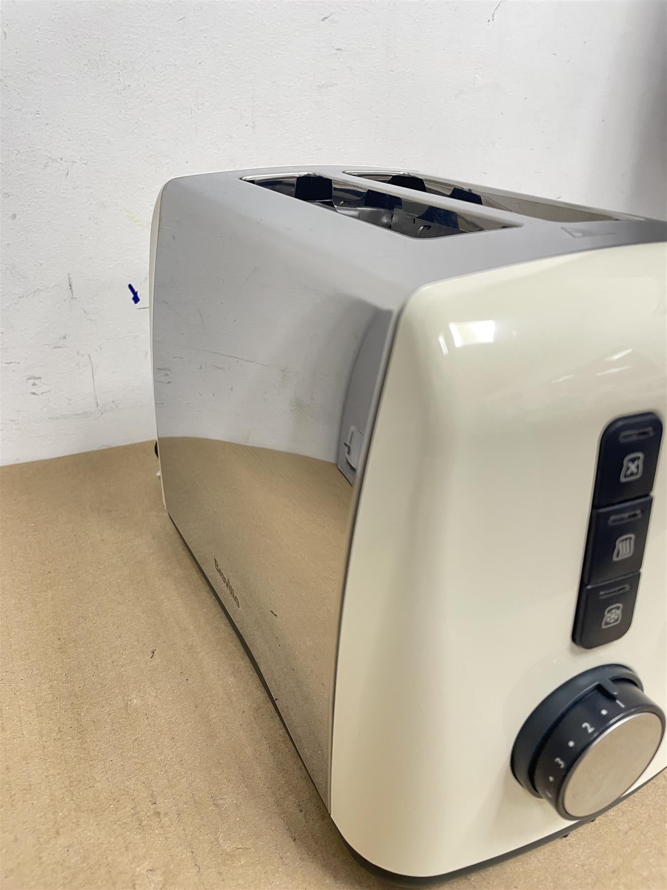 Breville ITT990 Stainless Steel Wide Slot 2 Slice Toaster 800W Cream