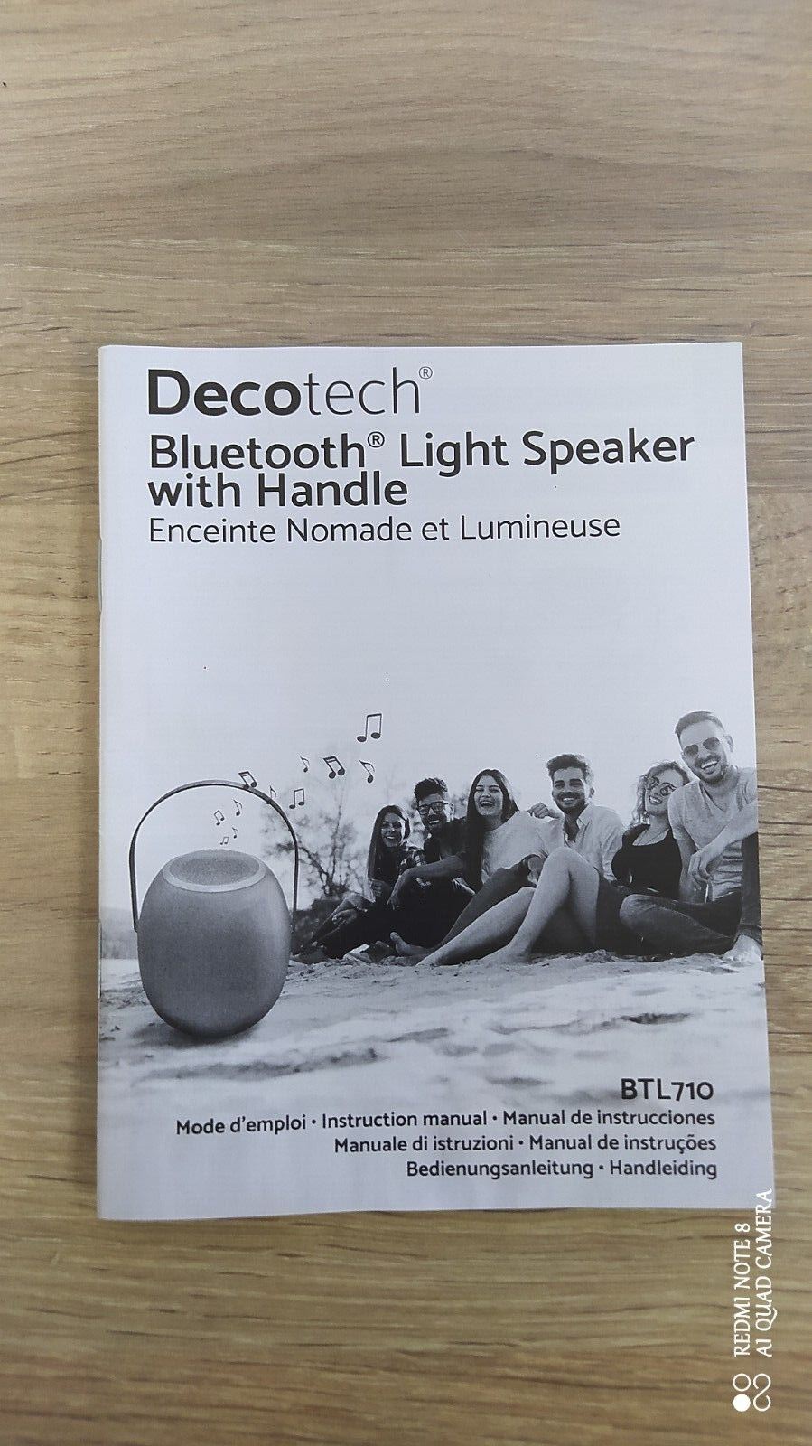 Decotech BLUTOOTH Speaker Kids Colour Changing LED MUSIC SONS RHYMES 7 hours