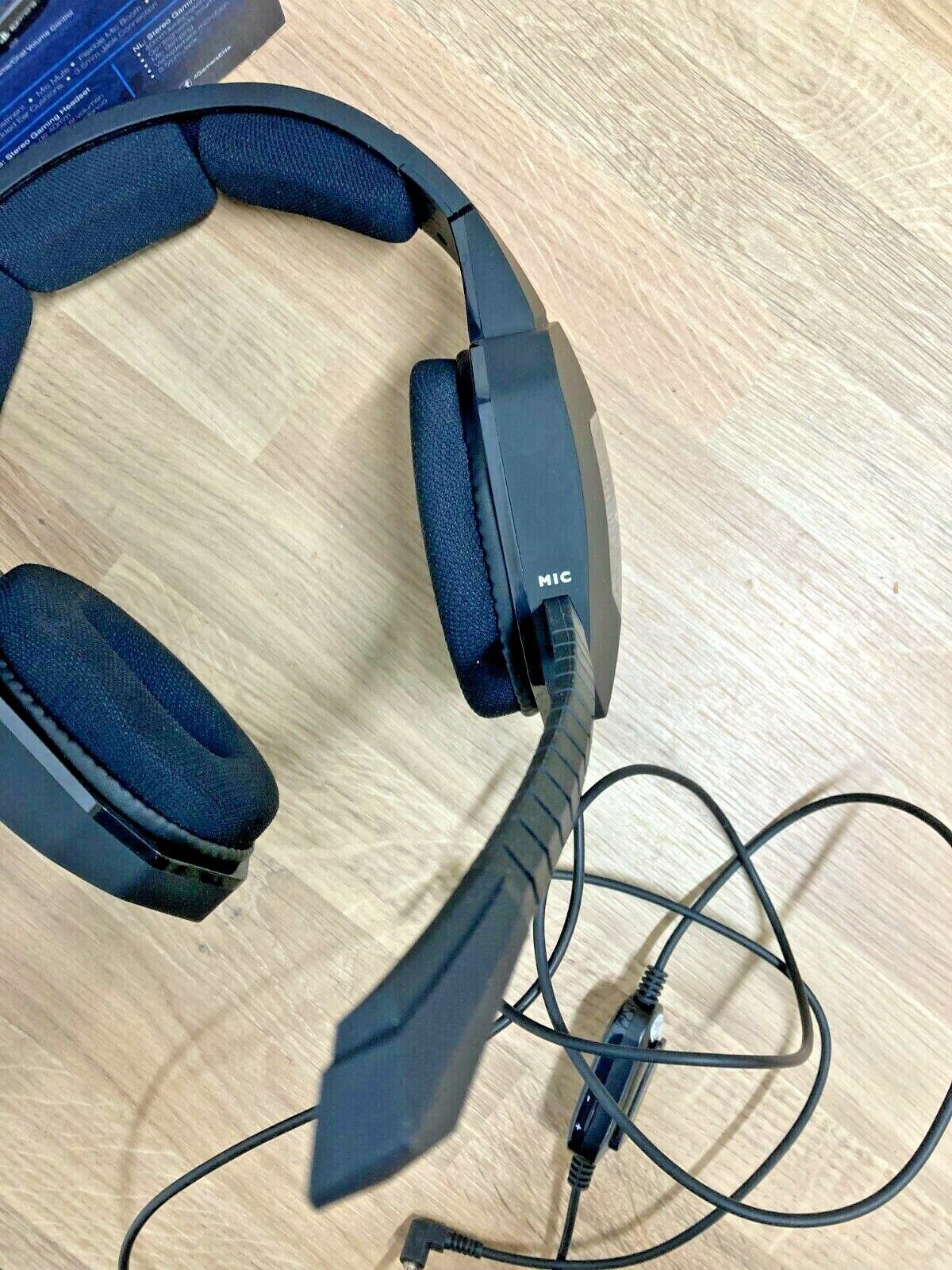 Pro04 Headphone Earphones Headset Handsfree Gaming Genuine Wired Black PS4 3.5mm