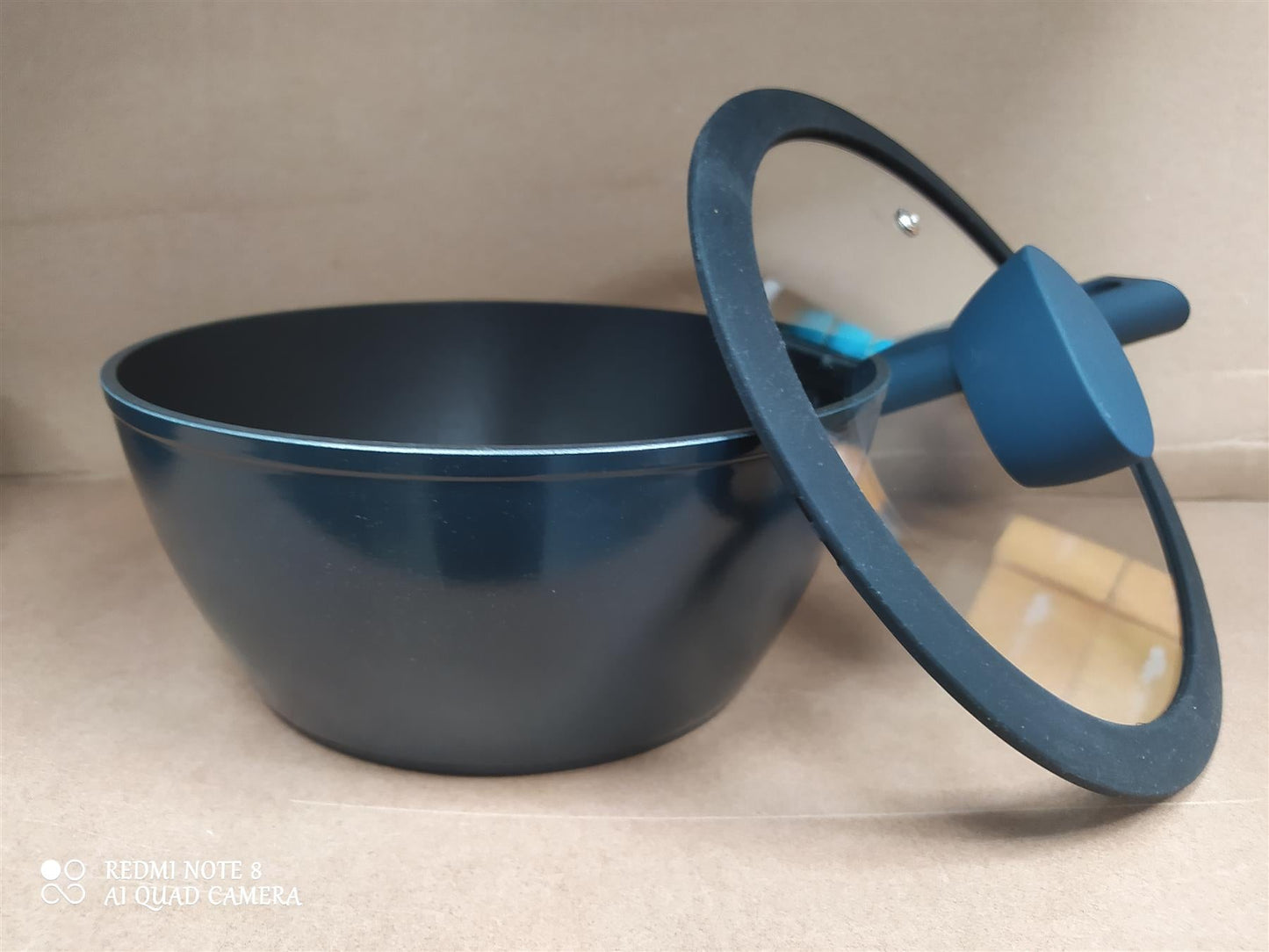 Habitat 3 Piece Pan Set aluminium Kitchen Cookware with Lids all Hobs Non Stick