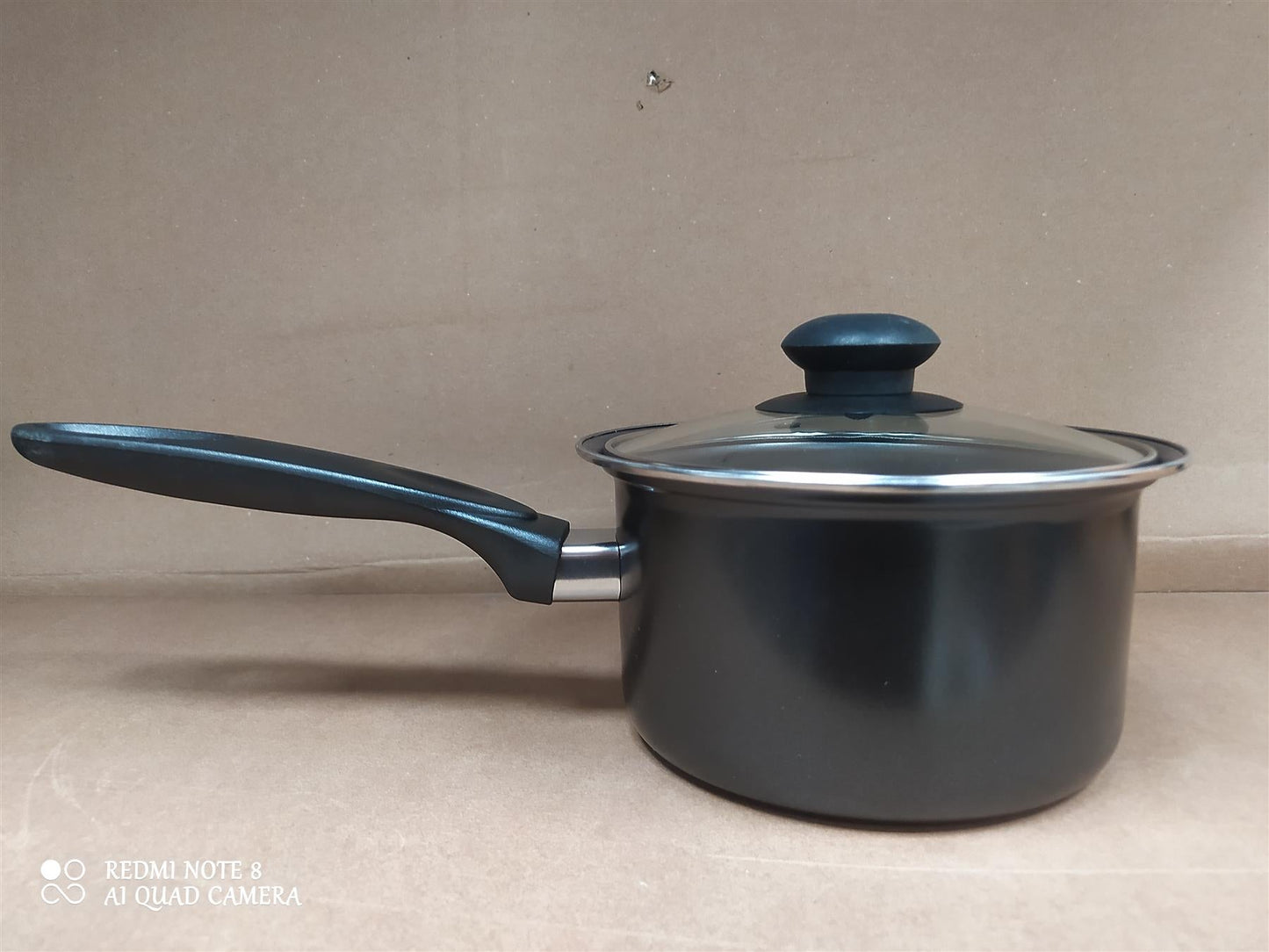 Home 2 piece Steel Pan Set Non Stick carbon steel with Lids milk sauce pot