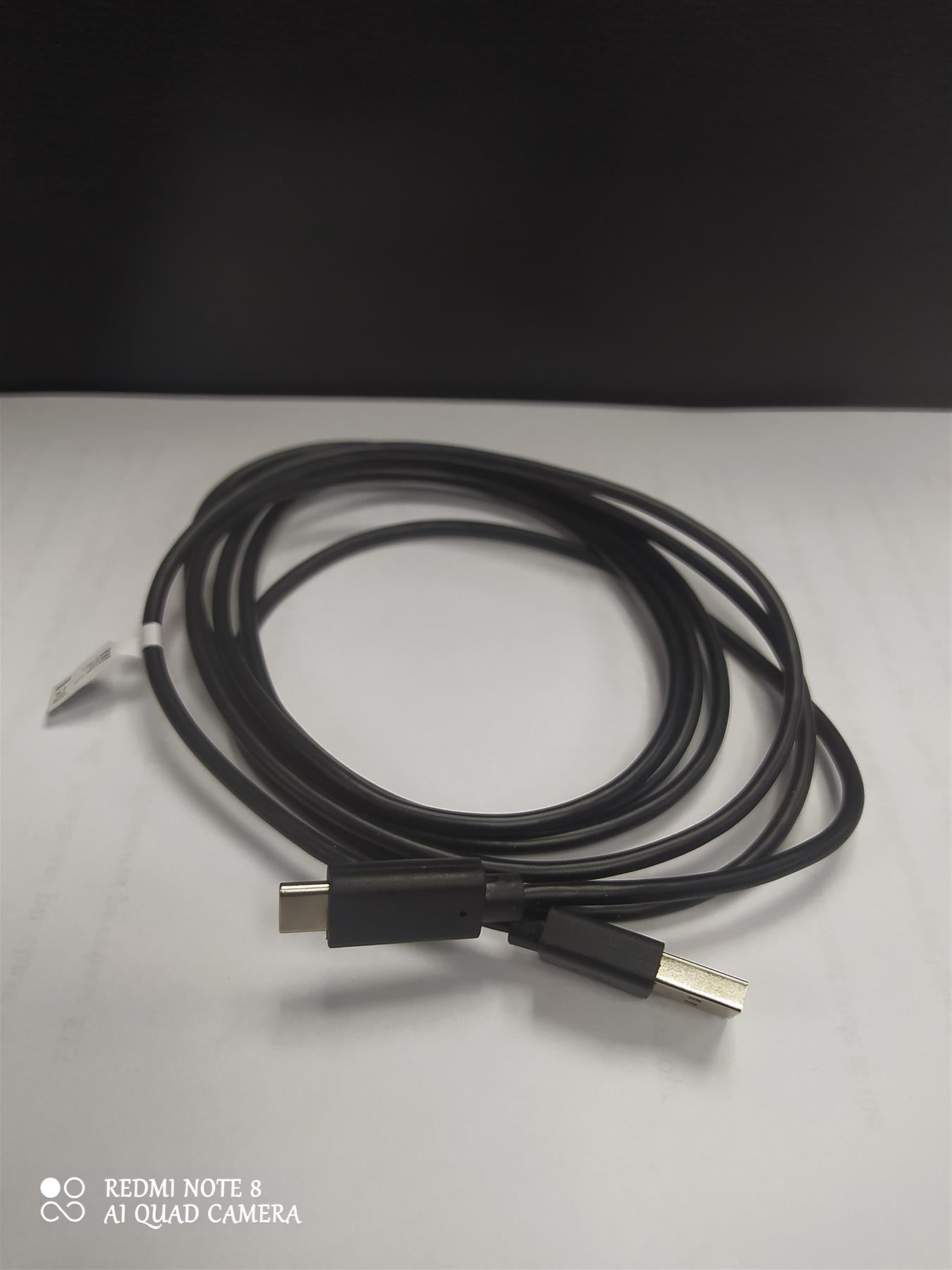 USB to Type C 2m Charging Cable Black Universal Phone Charger Data Cable Lead
