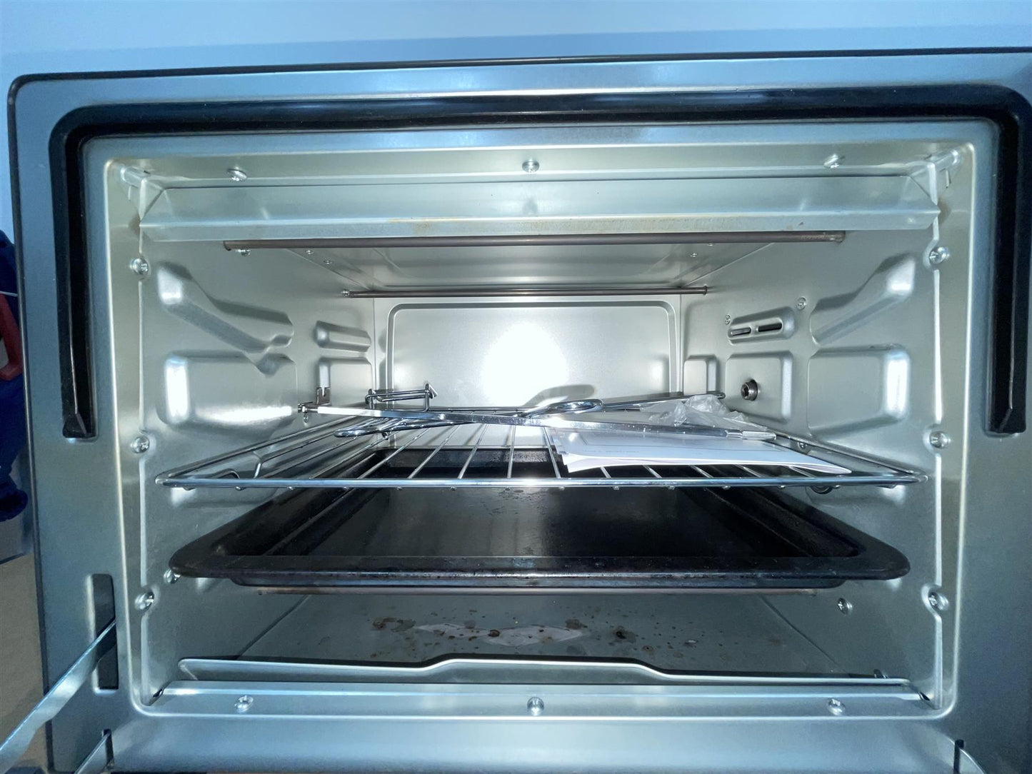 Cookworks 28L Mini Oven with Hob Cooker Grill & Rotisserie oven Hotplate 2500W