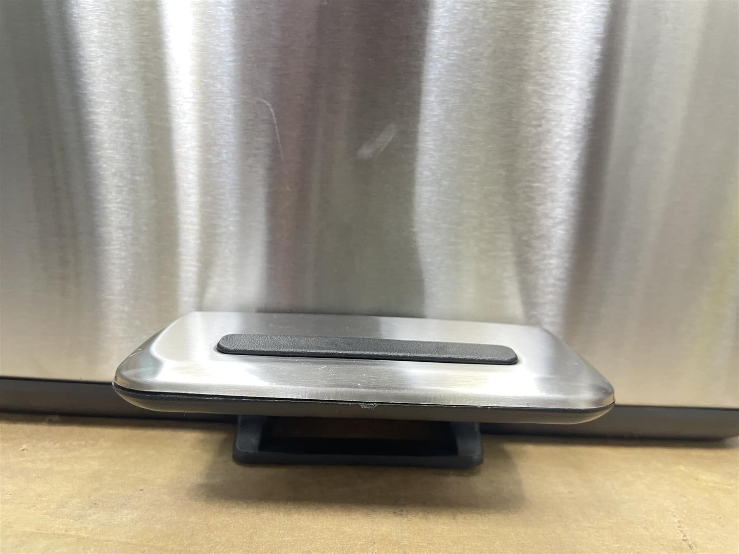 Habitat 30 Litre Bin Modern Rectangular Silver Stainless Kitchen Foot Pedal Bin