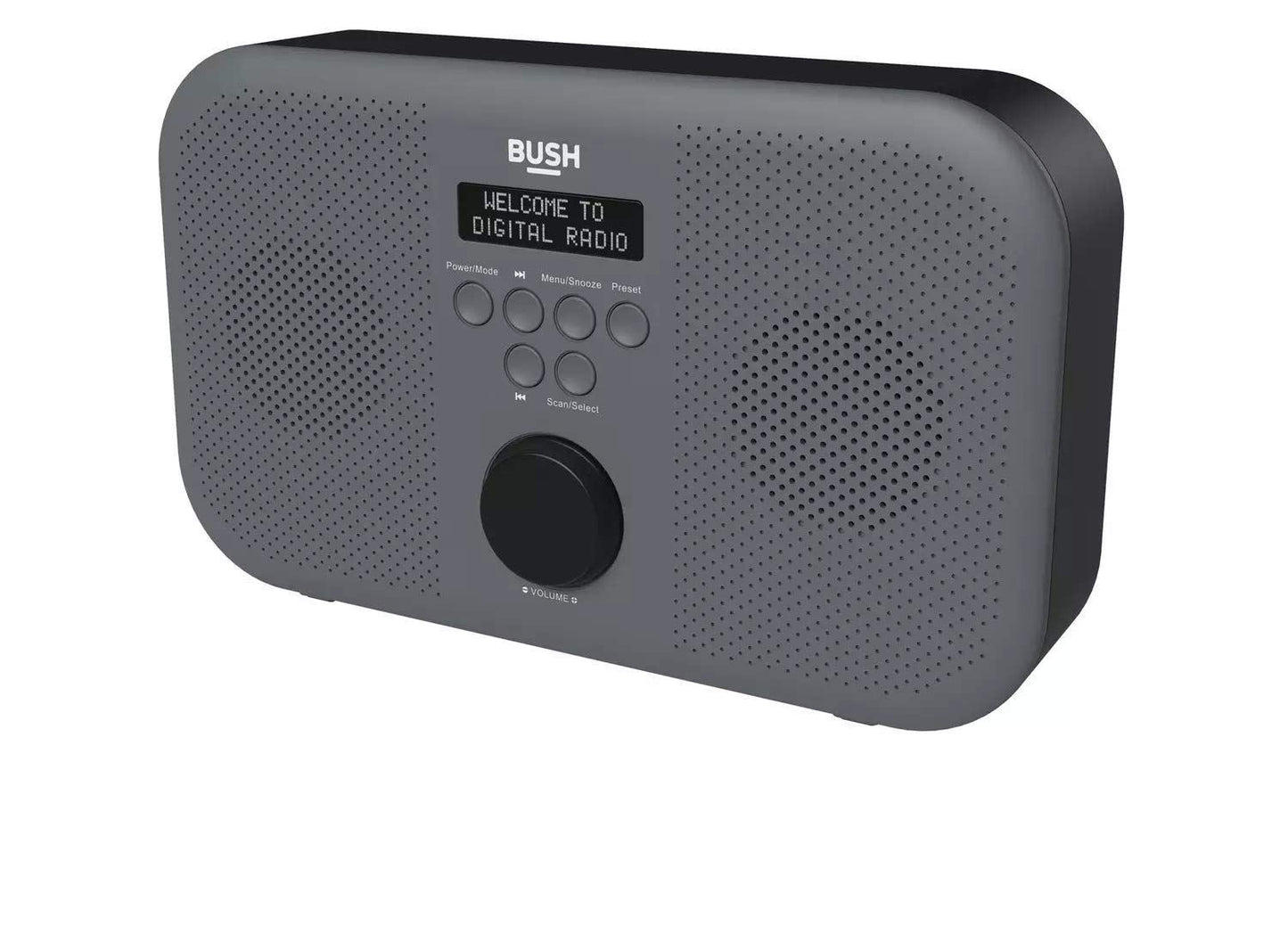 Bush Portable Stereo DAB Radio - Grey