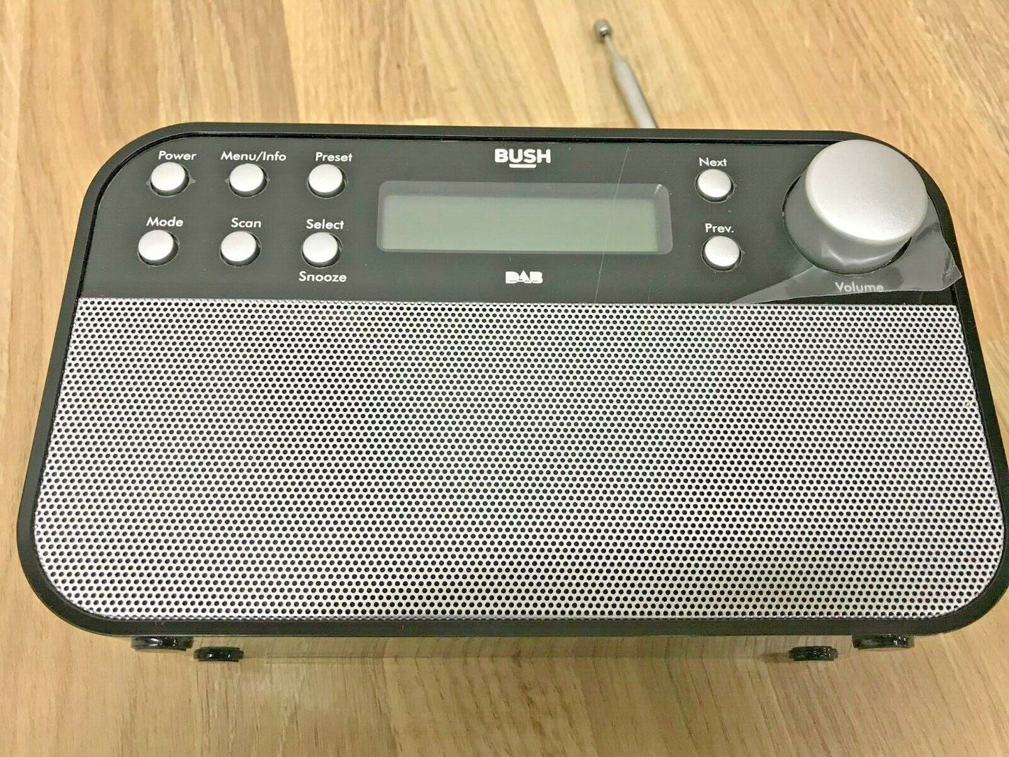 Bush Portable RDS Stereo LCD Mains Battery Sleep Timer 6RMS DAB FM Radio Digital