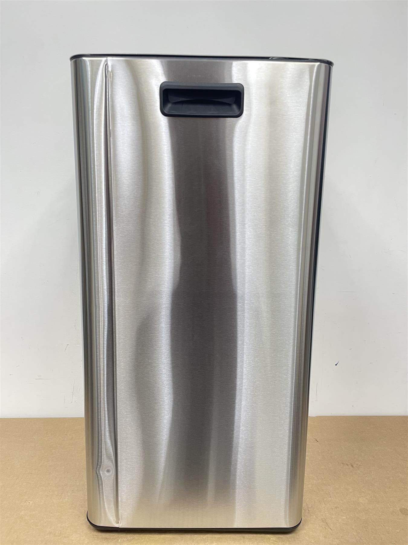 Habitat 30 Litre Bin Modern Rectangular Silver Stainless Kitchen Foot Pedal Bin