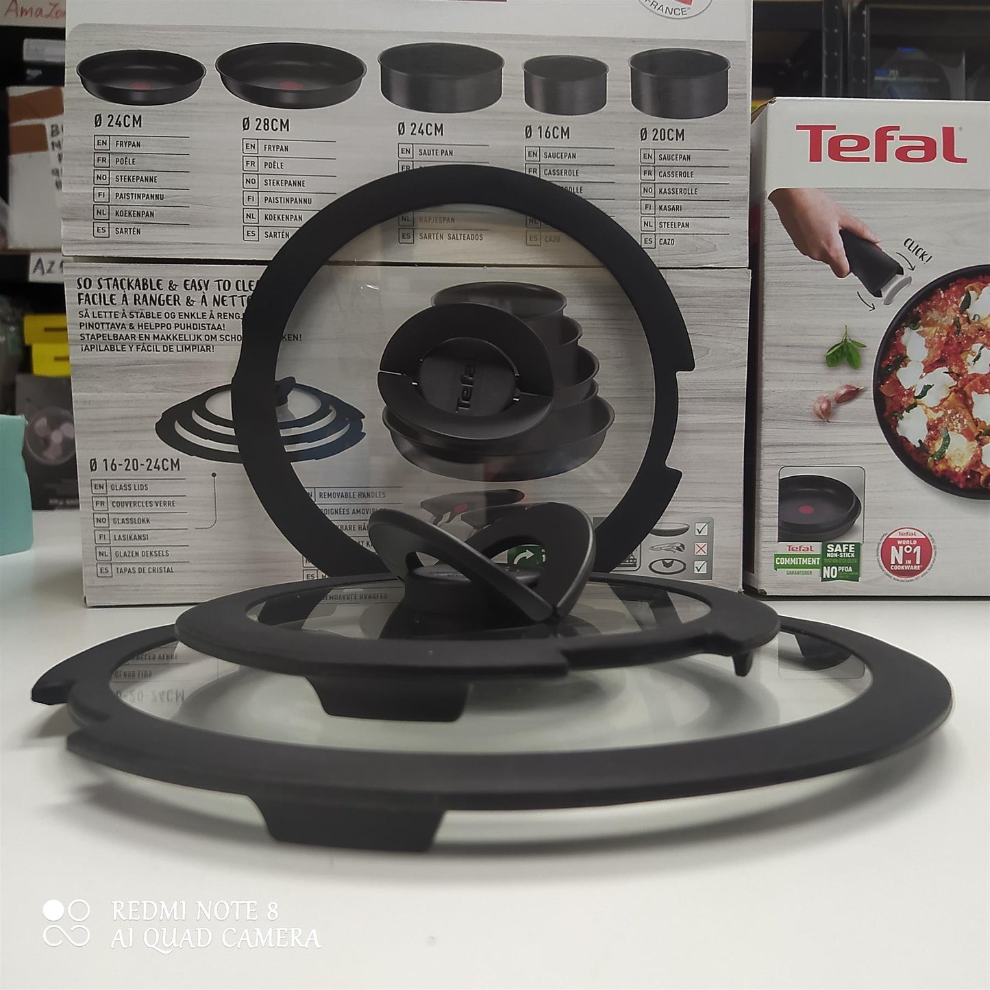 Tefal Ingenio Pan Set Daily Chef 10 Piece Aluminium Handle Lid Non stick Cookware
