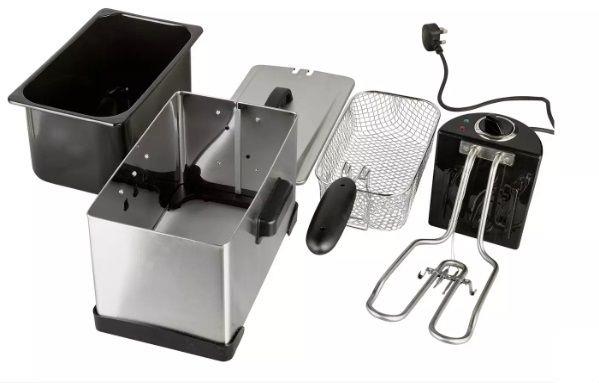 Cookworks XJ-10302 Semi Professional Commercial Food Deep Fryer Stainless Steel