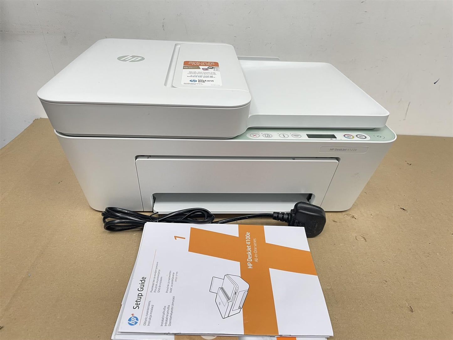 HP Plus DeskJet 4122e All-in-One Printer Colour Home Print copy scan Wireless- USED INK