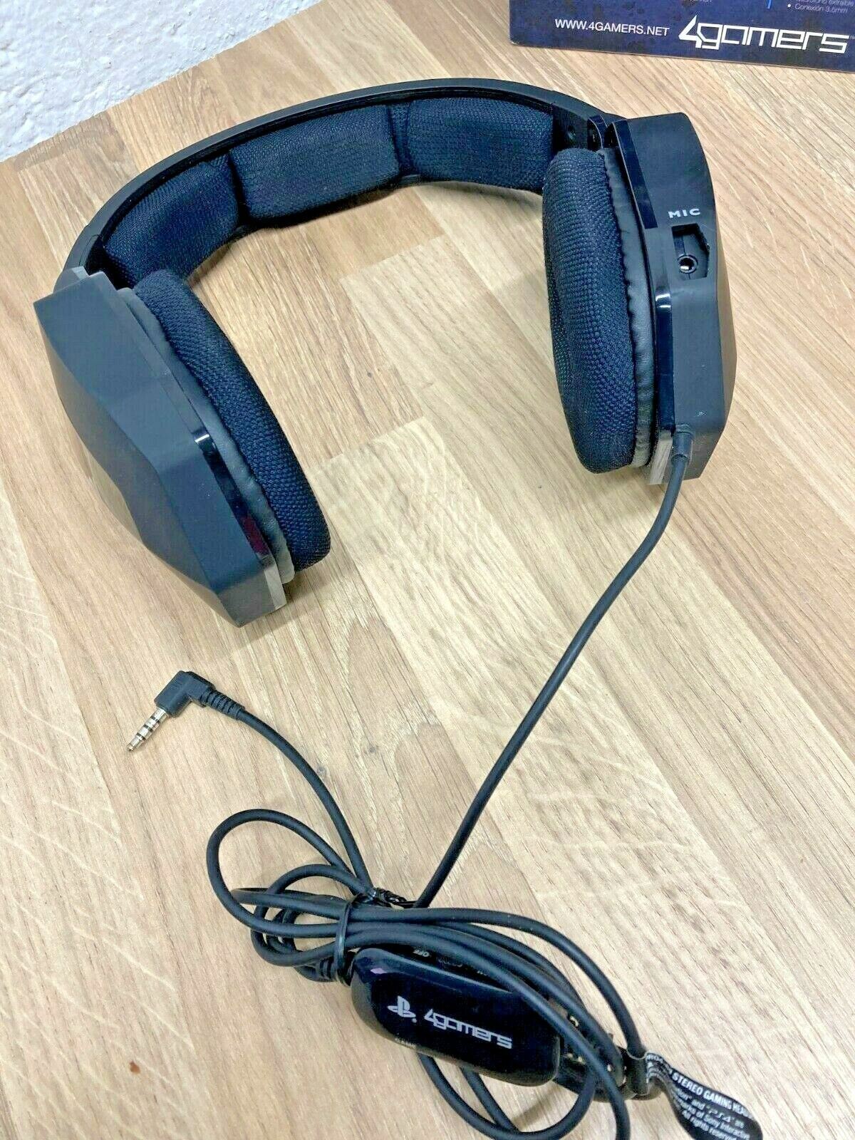 Pro04 Headphone Earphones Headset Handsfree Gaming Genuine Wired Black PS4 3.5mm