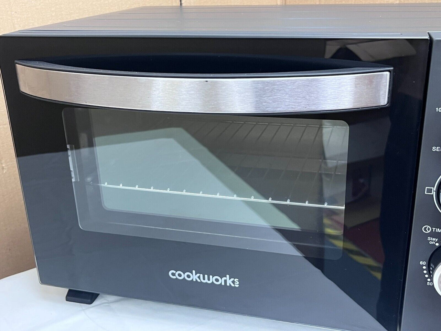 Cookworks Mini Oven 1380W 20L Variable Temperature Control Heavy dutyand Grill