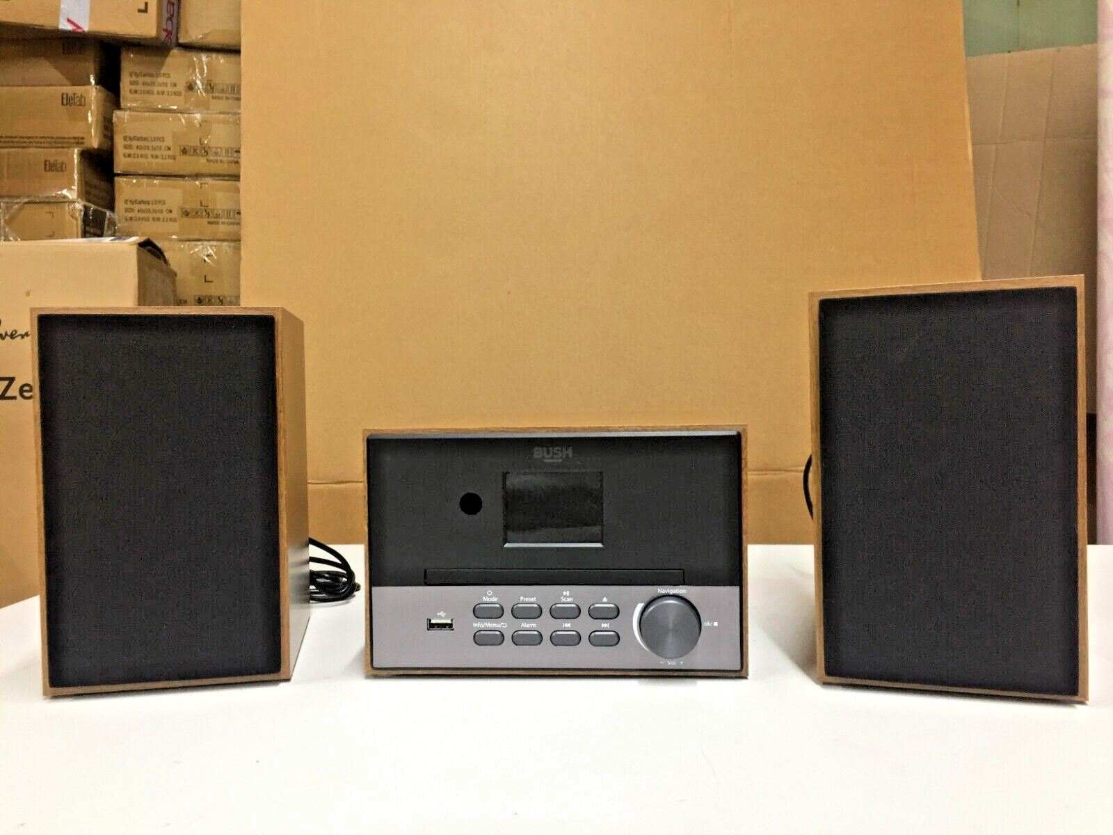 Bush Micro Stereo Hi-Fi System CD MP3 Player Bluetooth DAB Plus FM Rad ...