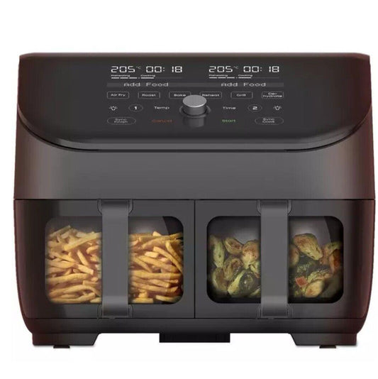 Instant Dual air fryer vortex plus 7.6 L clear look 8 in 1 Grill Roast frying