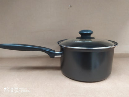 Home 2 piece Steel Pan Set  Non Stick carbon steel with Lids milk sauce pot