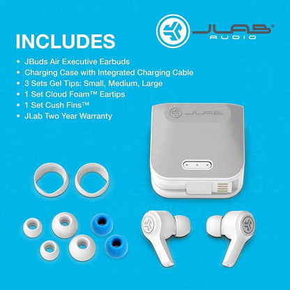 Jlab JBuds Air Executive True Wireless Bluetooth Headphones Earbuds Mini Pods