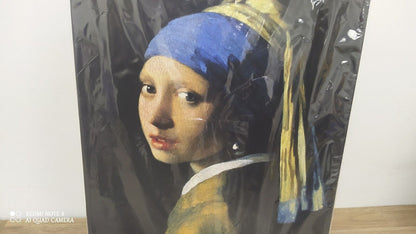Girl with pearl earring painting in Canvas 40x50 cm