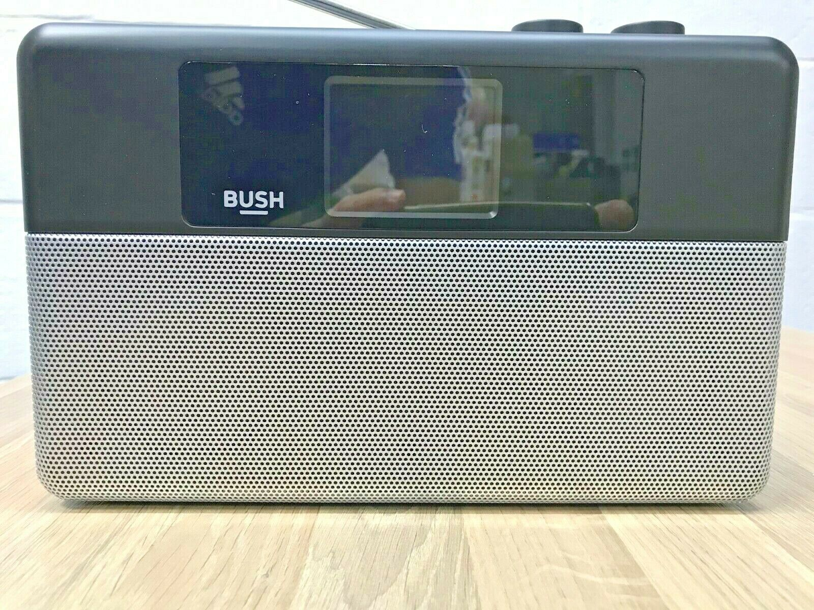 Bush Electronics Make Bush Portable Bluetooth Digital DAB+ FM Radio Mains Battery Sleep Snoo ...