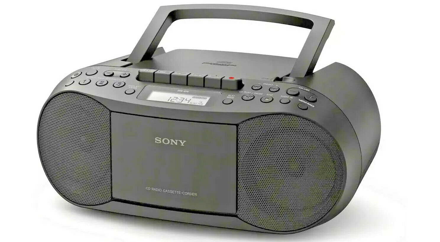 Sony CFD-S70 CD Cassette Player Boombox Portable CD FM Radio AM MP3 Sleep Timer