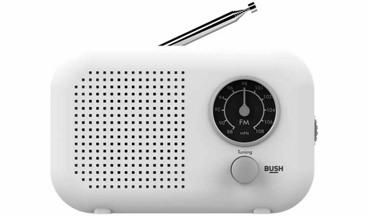 Bush Classic Mini Retro Portable FM Tuner Travel Radio Mono Speaker Battery Life