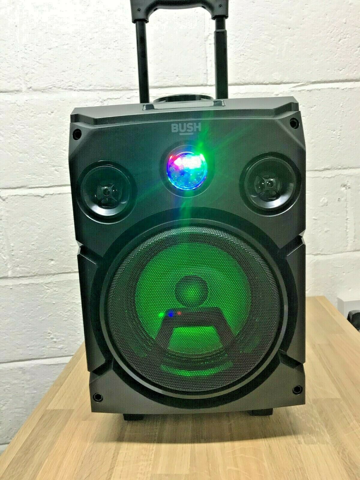 Bush Portable Wireless Bluetooth Party Speaker Rechargeable Trolley Heavy Bass