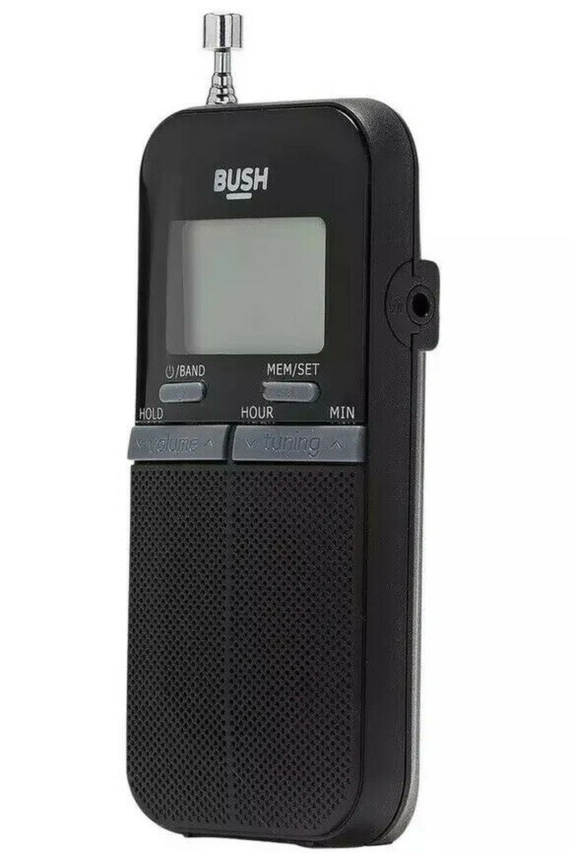 Bush Electronics Make Bush Portable AM FM Radio Mono Speaker Battery Travel Personal Pocket ...