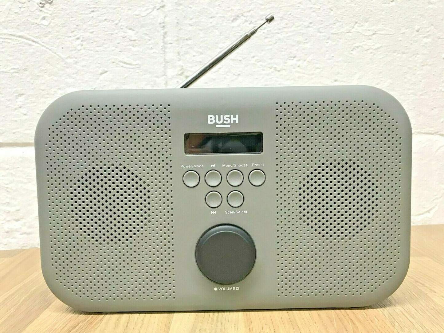 Bush Portable RDS Stereo DAB FM Radio Digital LCD Mains Battery Sleep Timer 4RMS