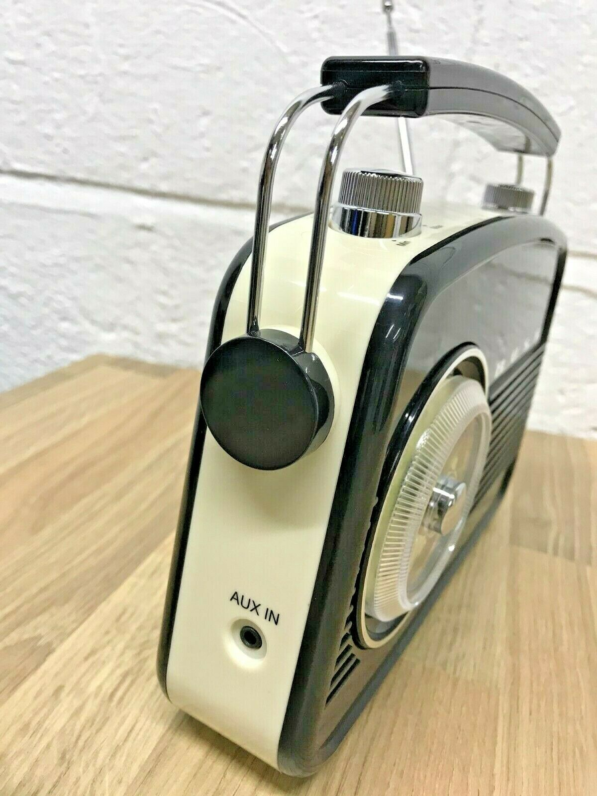 Bush Classic Mini Retro AM FM Radio Retro Vintage Portable Battery Mai ...