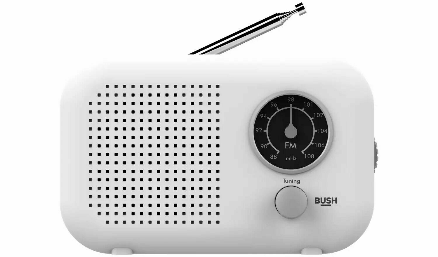 Bush Classic Mini Retro Portable FM Tuner Travel Radio Mono Speaker Battery Life