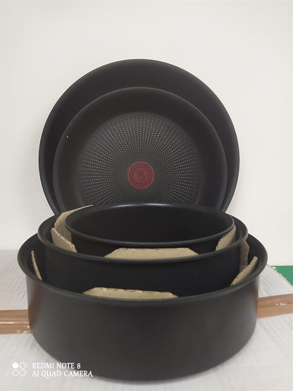 Tefal Ingenio Pan Set Daily Chef 10 Piece Aluminium Handle Lid Non stick Cookware