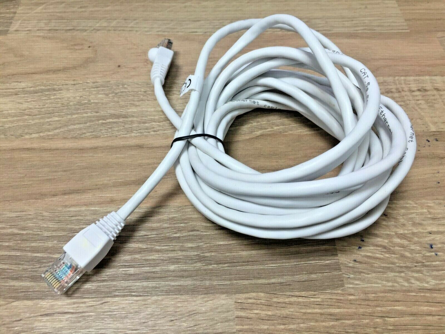 5m White Network Ethernet PVC Wired Connection Computer Cable Lead