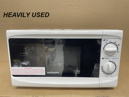 Cookworks 17 Litre Standard Microwave Oven 700W Defrost MM7 6 power levels White